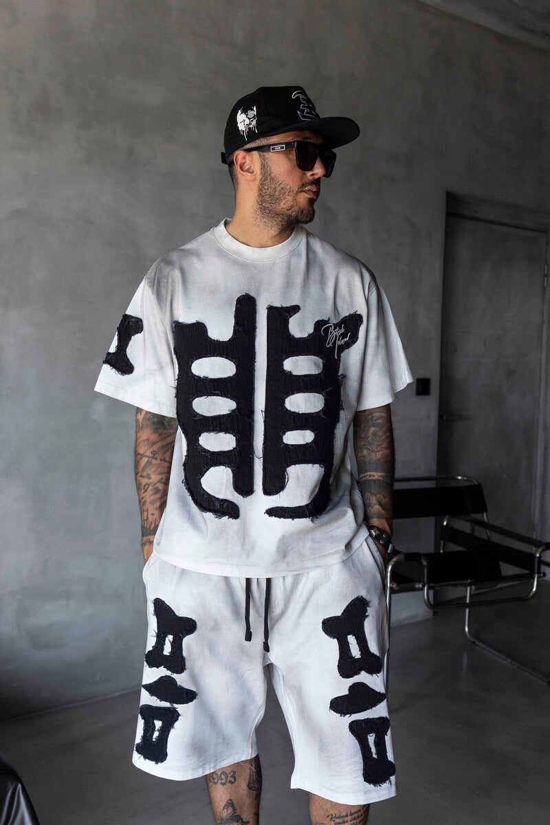 Summer Shorts & Tee Set White 1906-1907