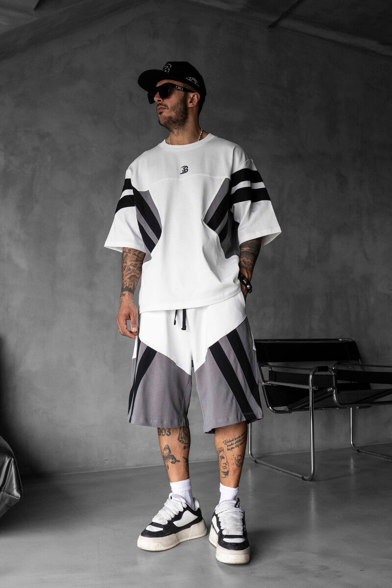 Summer Shorts & Tee Set White 1866-67