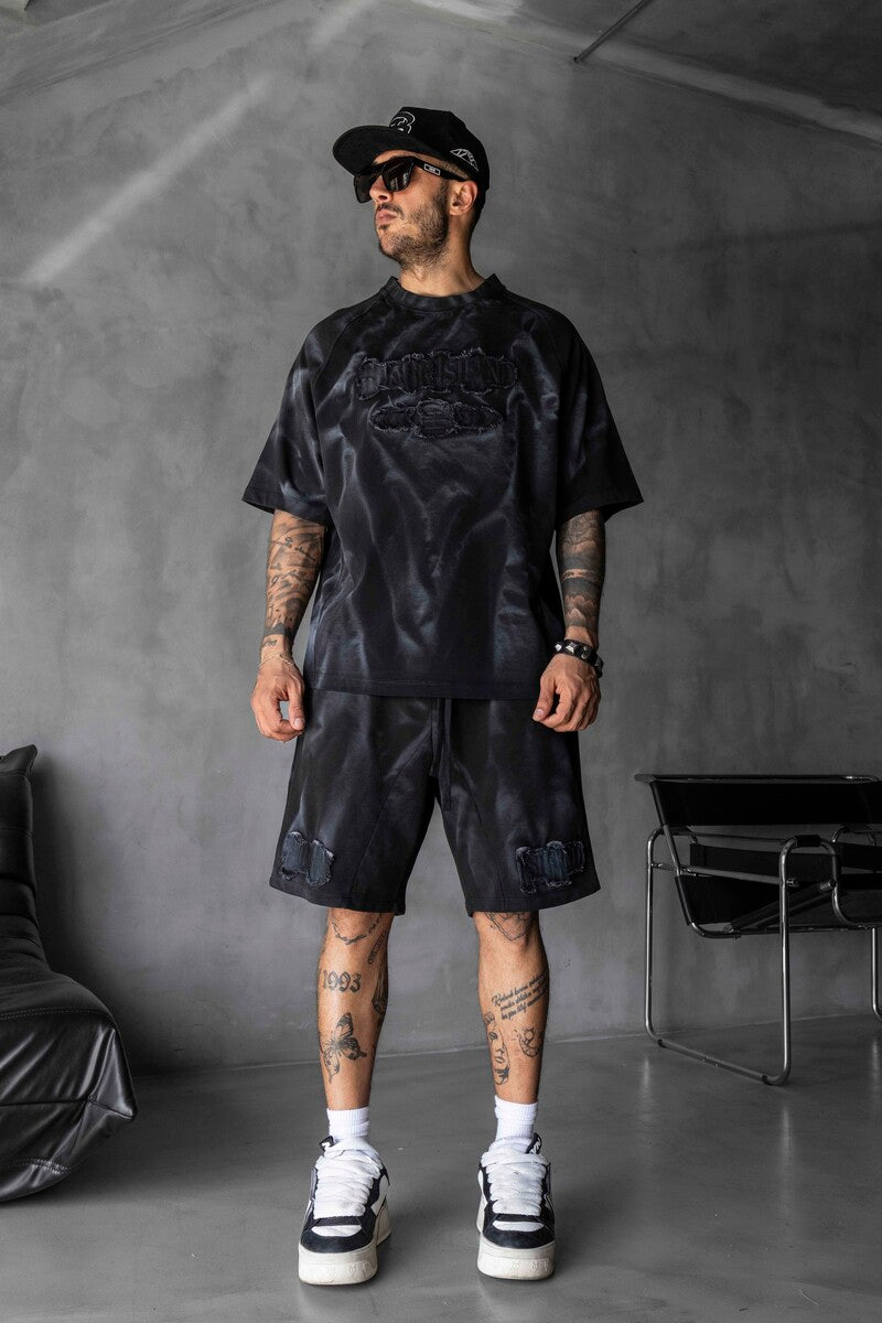 Tee & Shorts Set Black 1864-65