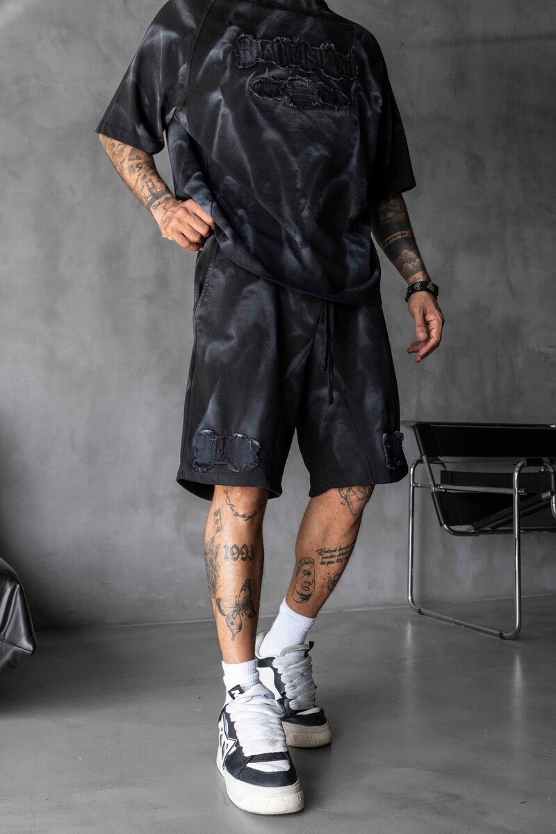 Tee & Shorts Set Black 1864-65
