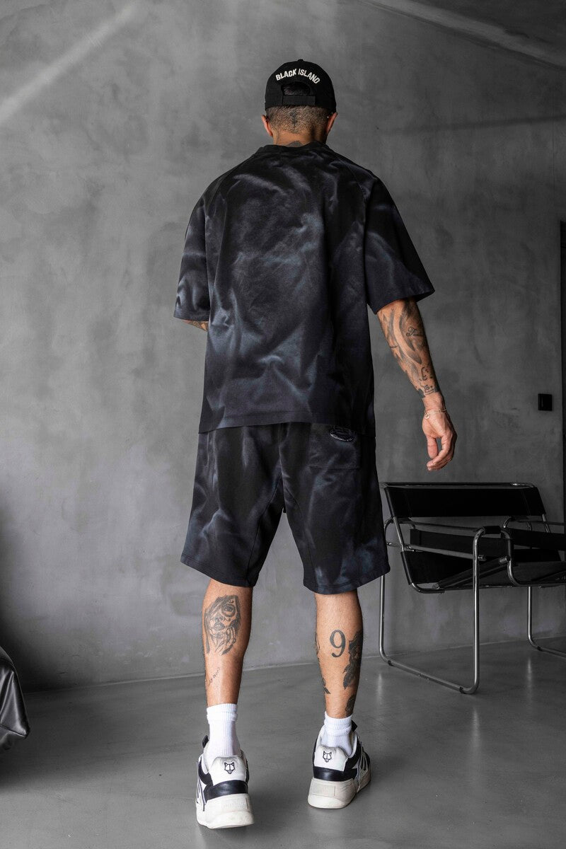 Tee & Shorts Set Black 1864-65