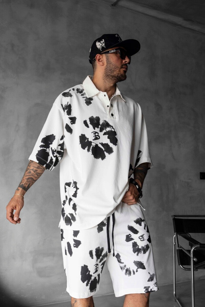 Tee & Shorts Set White 1891-92