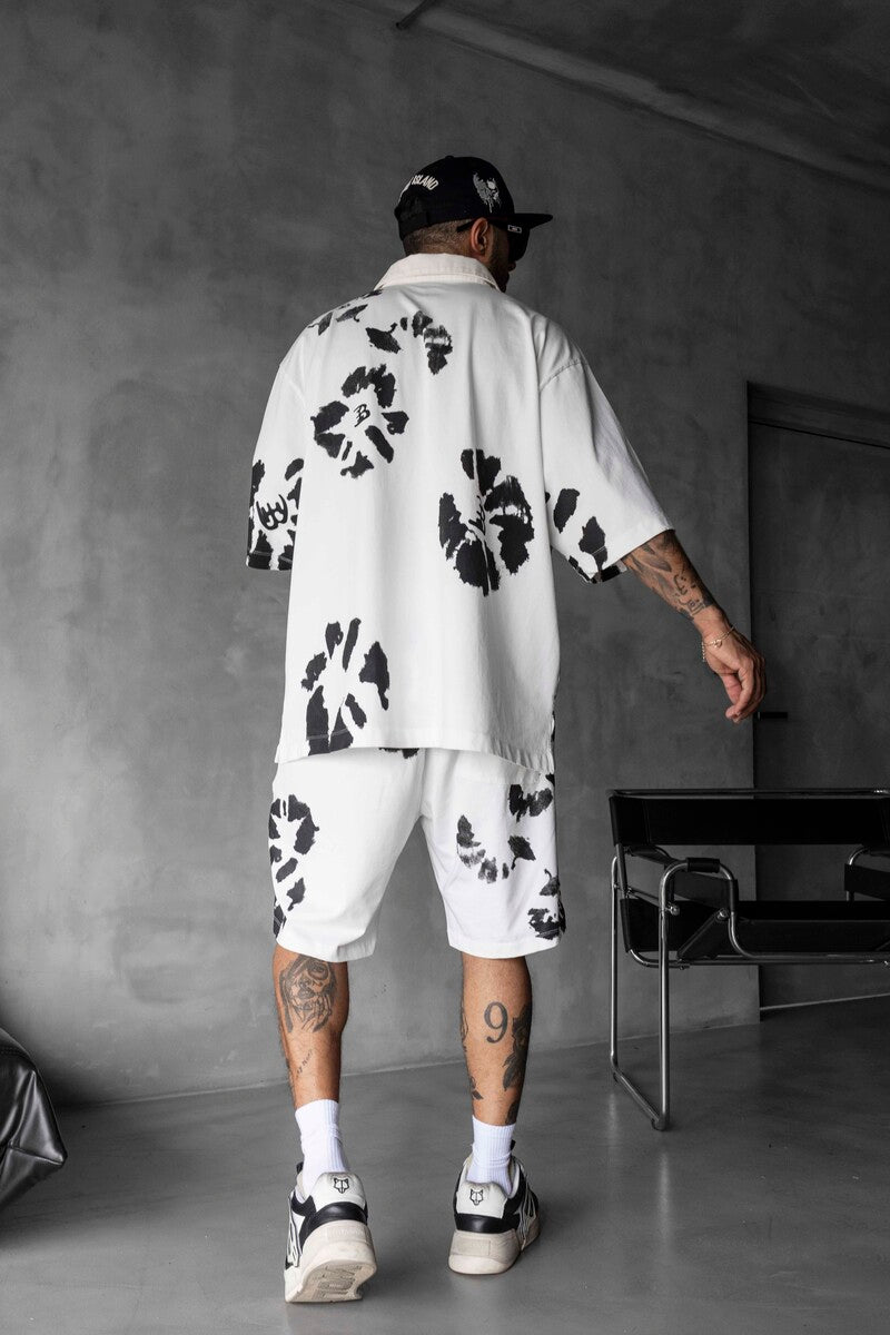 Tee & Shorts Set White 1891-92