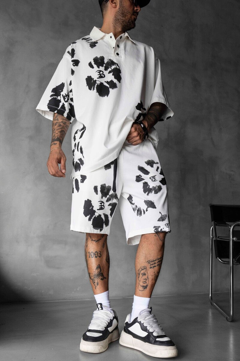 Tee & Shorts Set White 1891-92
