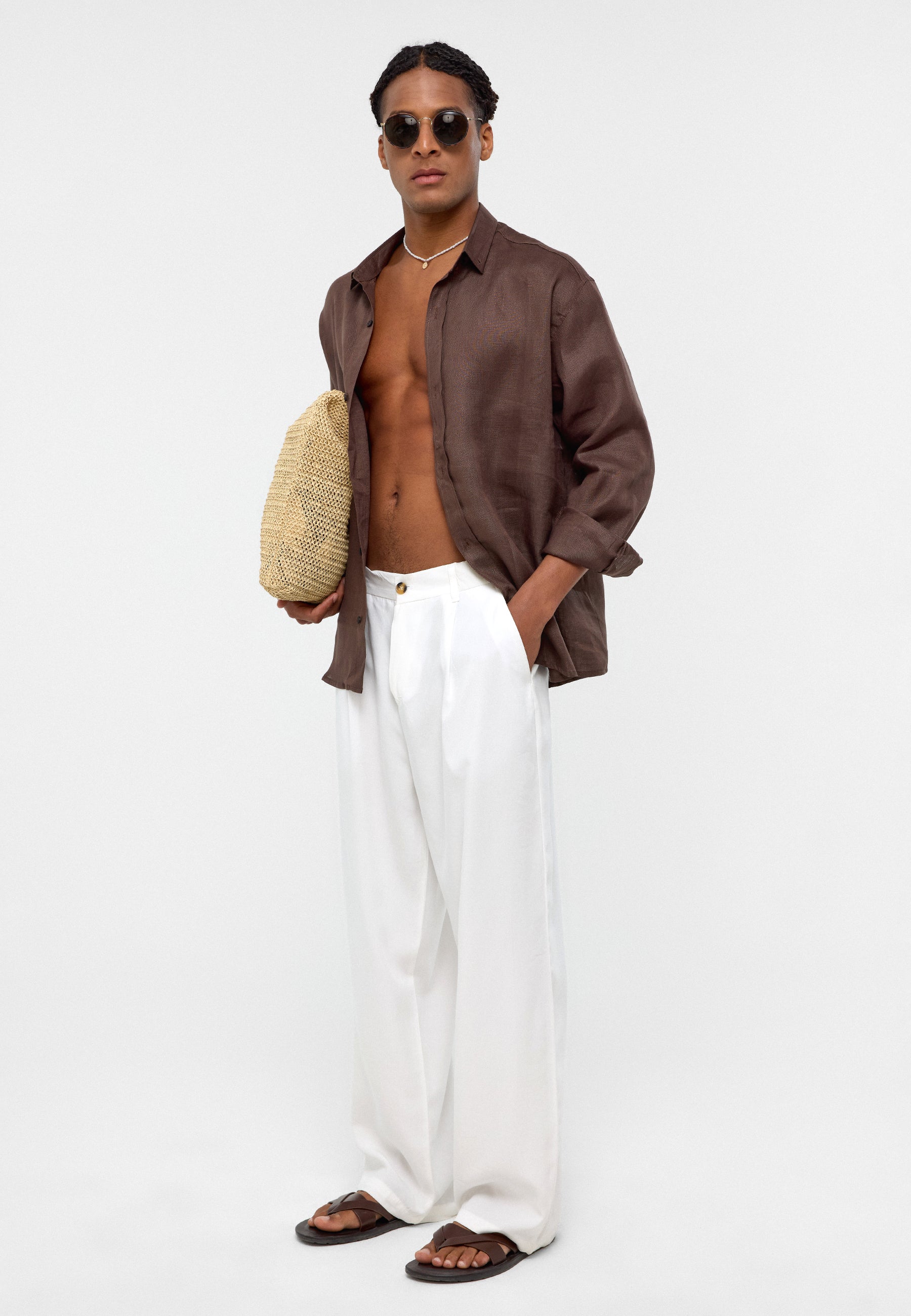 Deep Mocha Brown Freddy Comfort Fit Shirt – Clean-Cut Breezy Tailoring