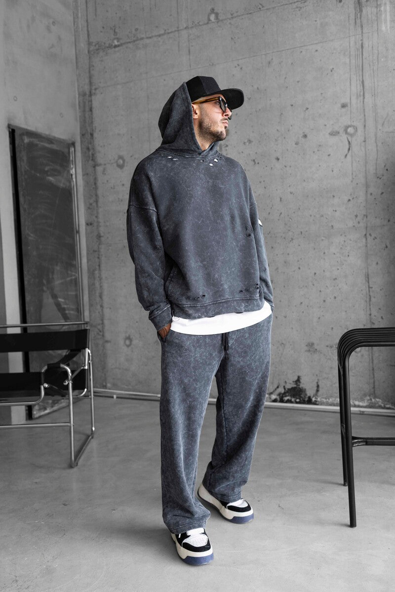 WASHED antrasit tracksuıt 1778-79
