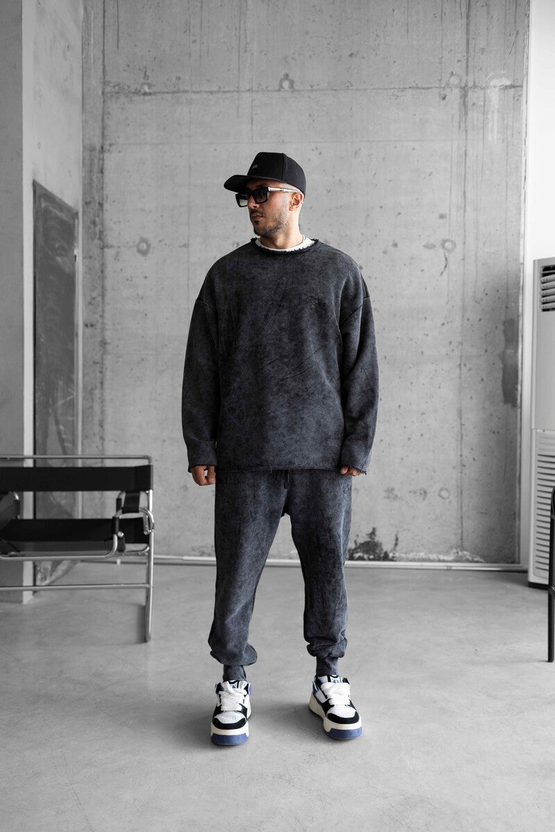 Washed black tracksuıt 1662-64
