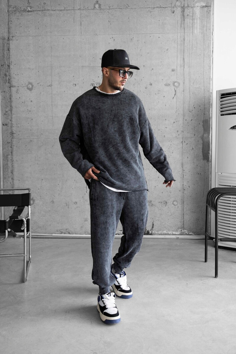 Washed black tracksuıt 1662-64