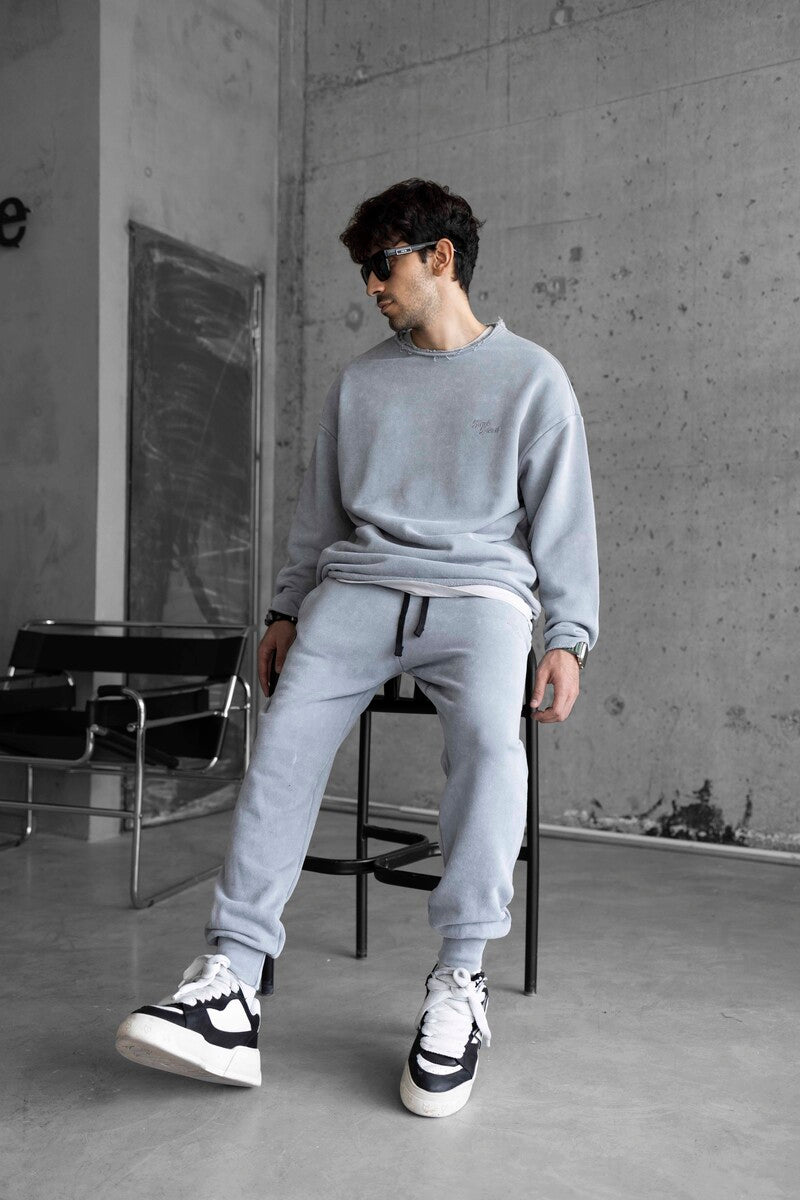 washed gray tracksuıt 1662-64