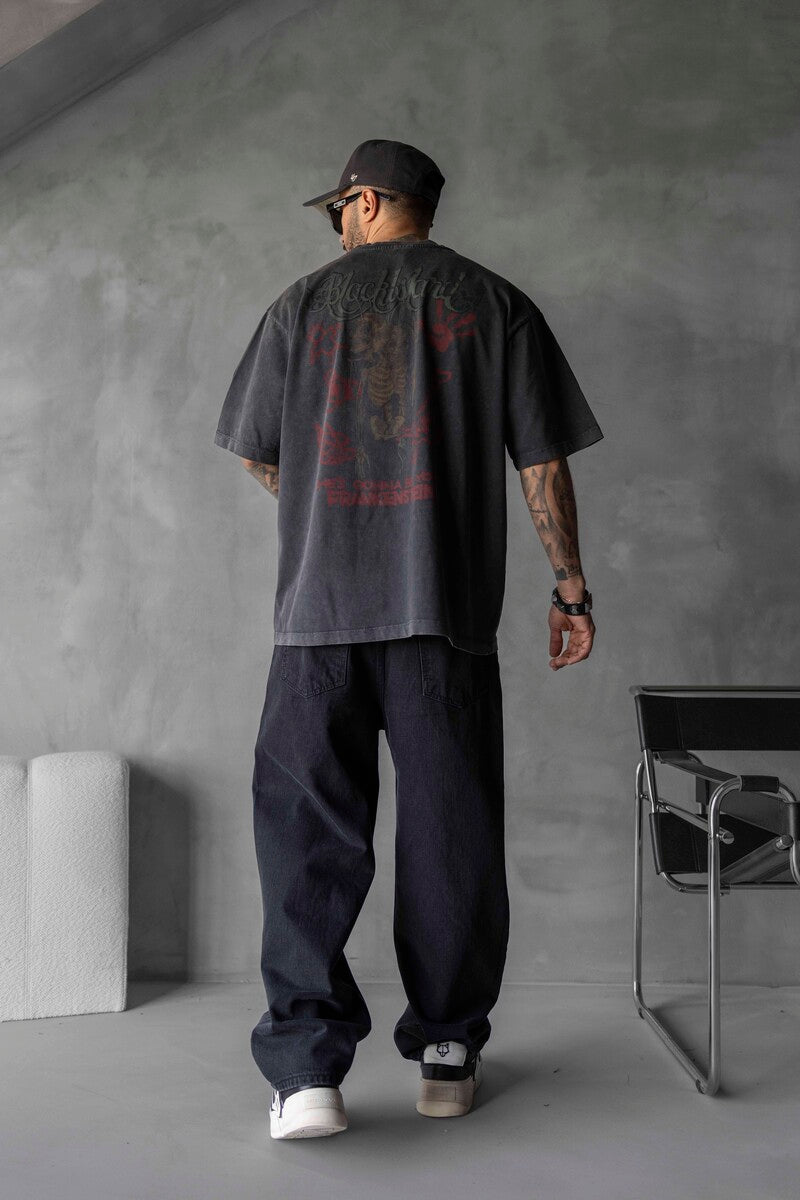WASHED T-SHIRT BLACK 1722
