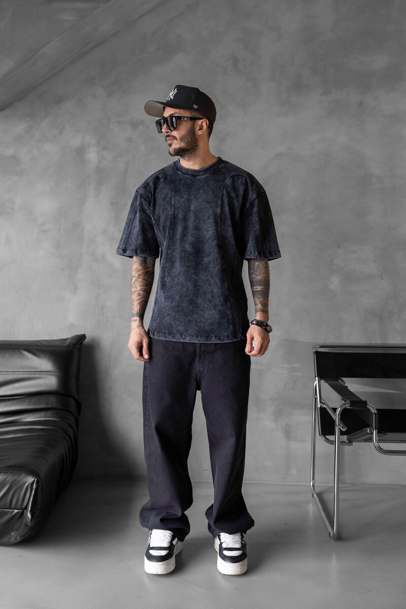 WASHED T-SHIRT BLACK 1818